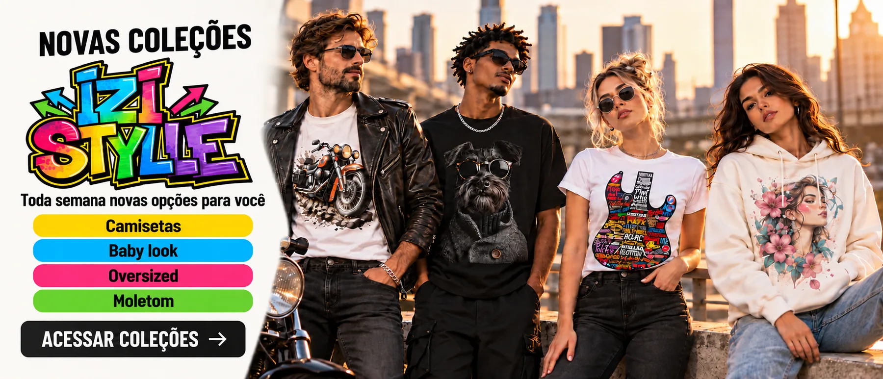 Lançamento: coleções IziStyle — Gamer, Street Art e Urban Fun